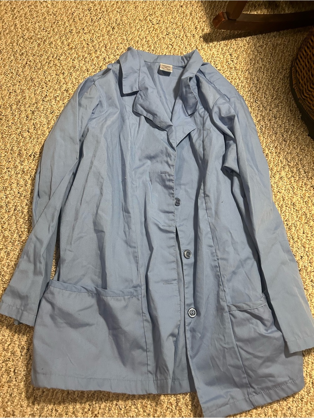 Light Blue Women’s Healthcare Button Jacket
